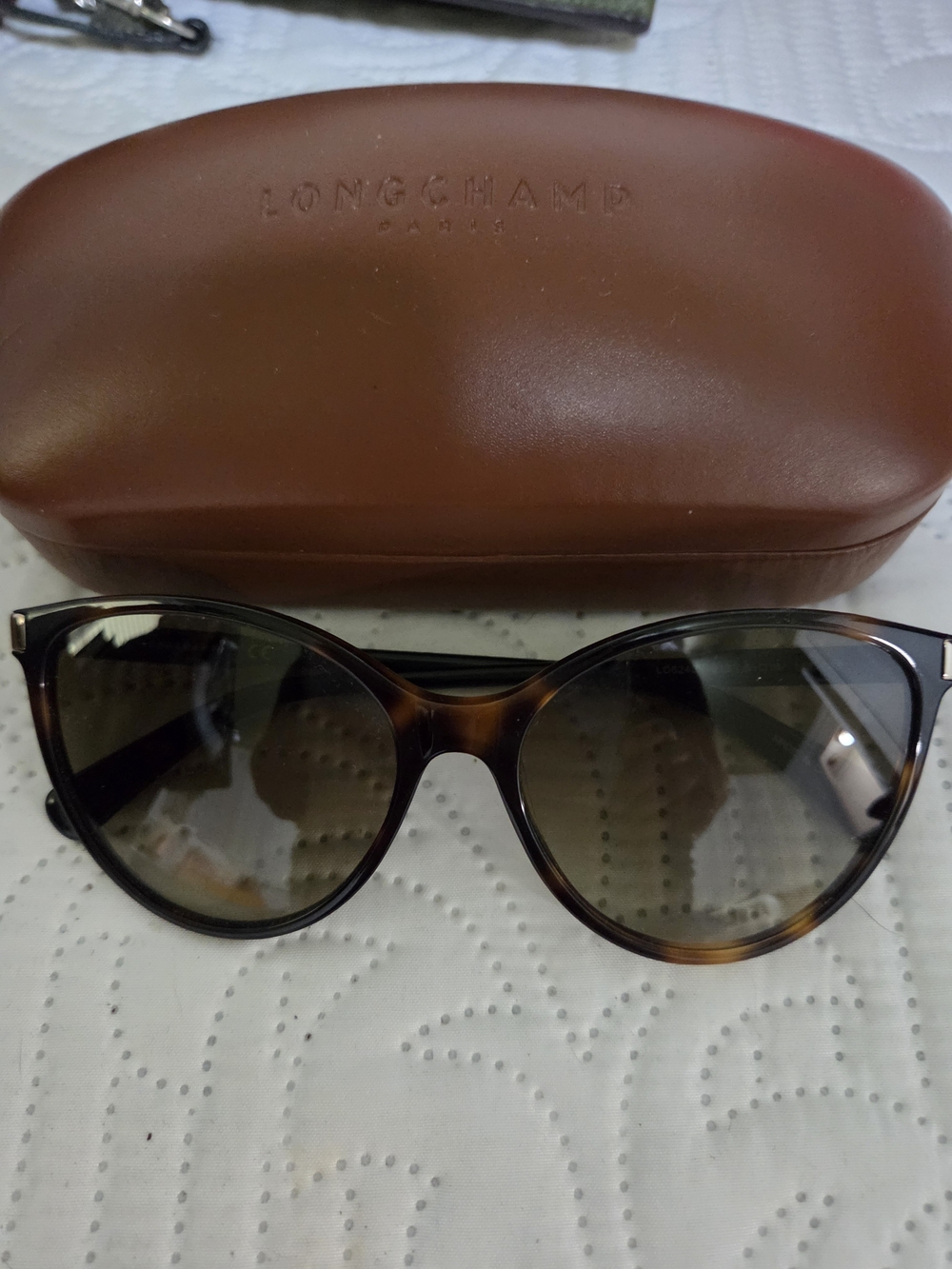 Longchamp Women's Tortoiseshell Sunglasses - Dark Brown Gradient Lenses